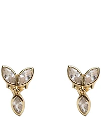 Argento Vivo Petite Teardrop CZ Drop Earrings