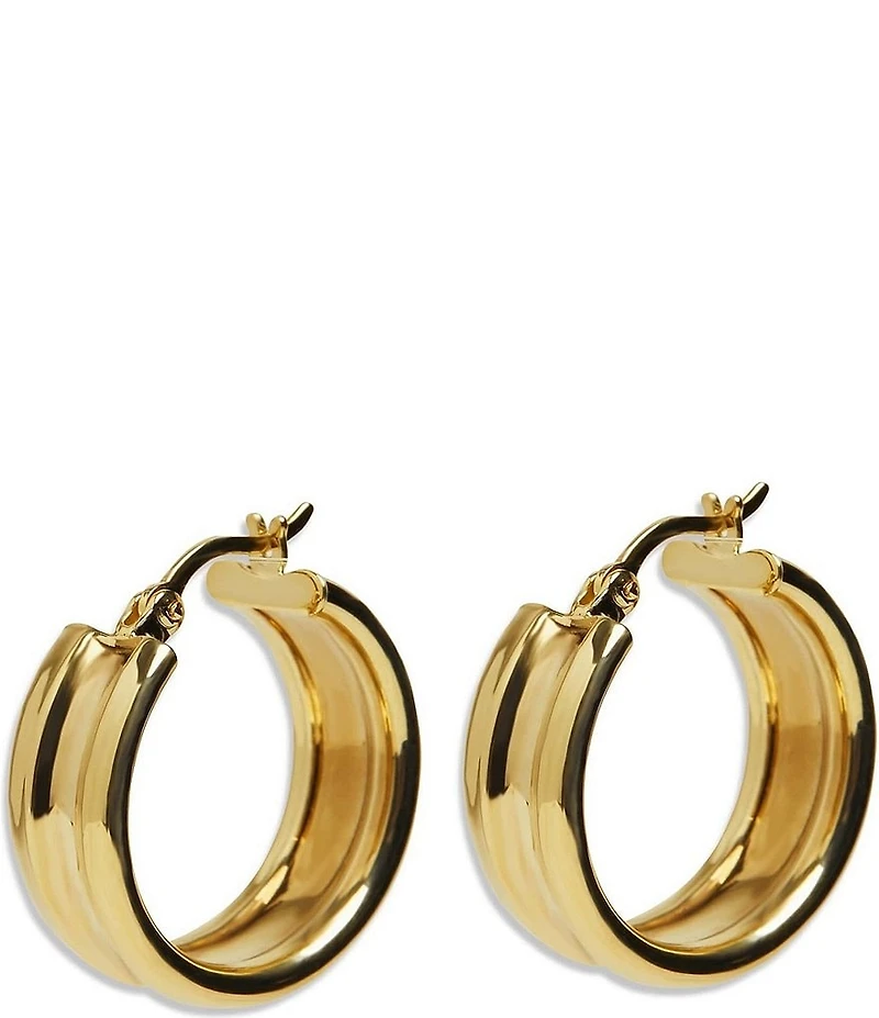 Argento Vivo Ridge Hoop Earrings