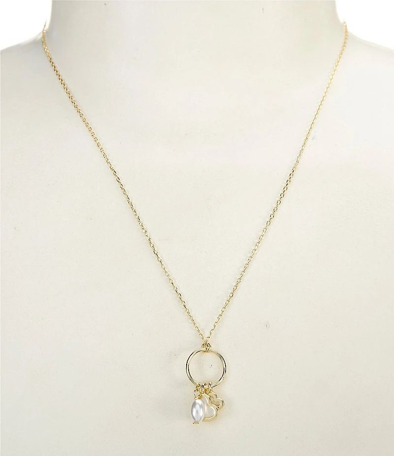 Argento Vivo Ring Charm Short Pendant Necklace