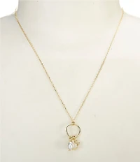 Argento Vivo Ring Charm Short Pendant Necklace