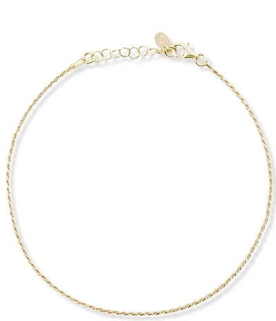 Argento Vivo Rope Chain Anklet