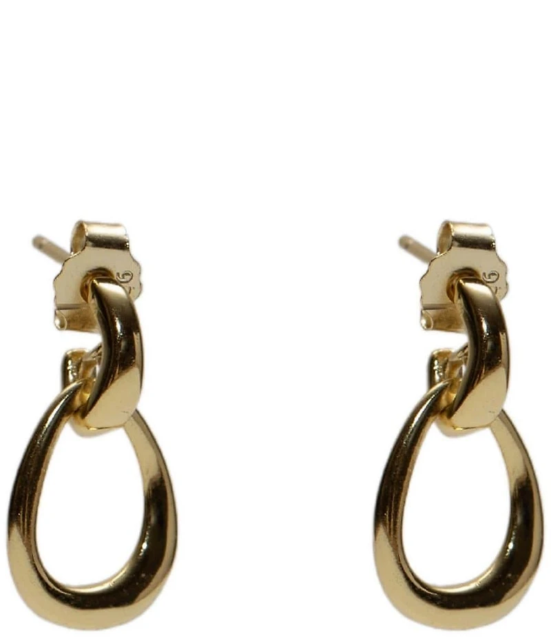 Argento Vivo Small Doorknocker Orbital Drop Earrings