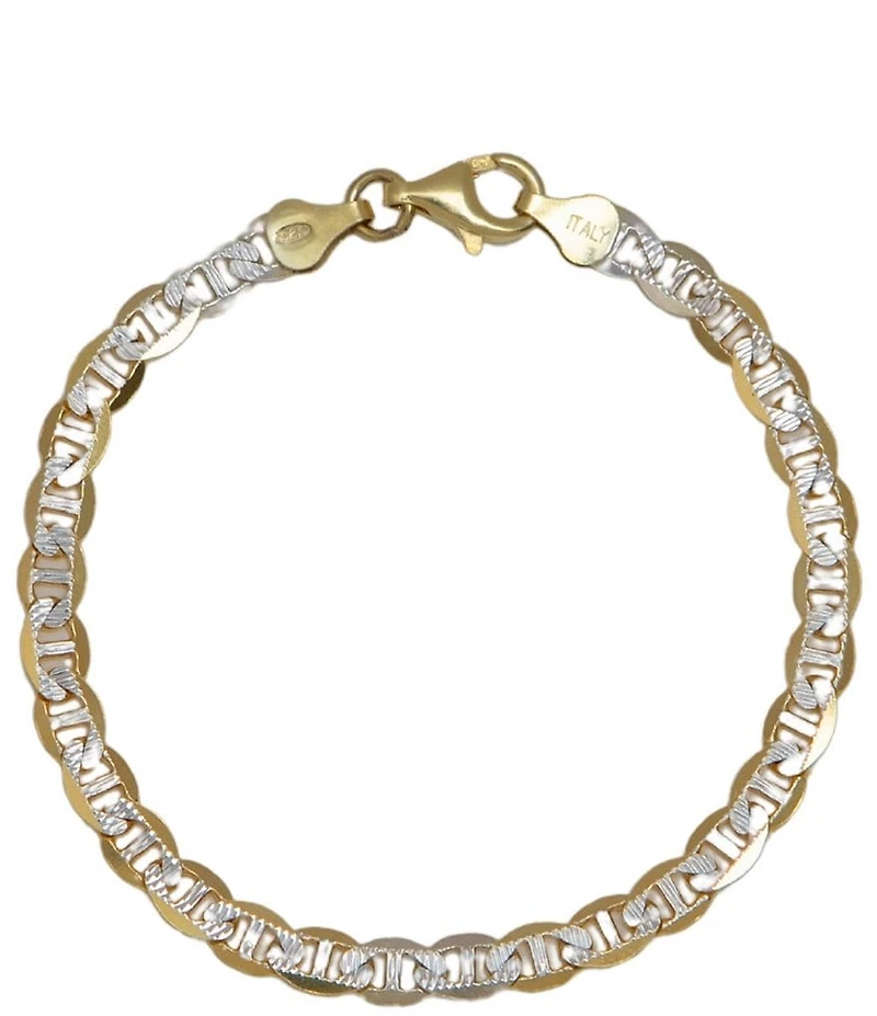 Argento Vivo Two Tone Line Line Bracelet