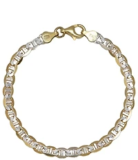 Argento Vivo Two Tone Line Line Bracelet