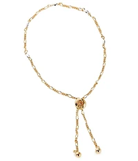 Argento Vivo Two Tone Stone Ball Line Bracelet