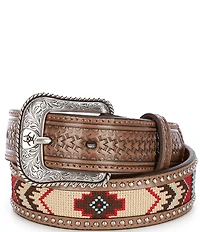 Ariat Big Boys Southwestern Embroidered Inlay Belt
