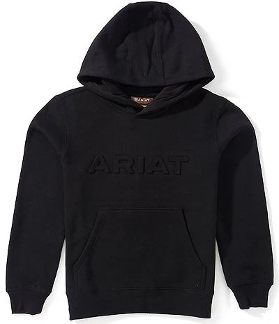 Ariat Big Boys Long Sleeve Embossed Logo Hoodie