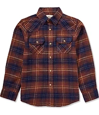Ariat® Big Boys Long Sleeve Harleigh Retro Plaid Shirt