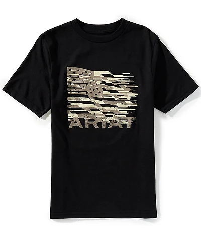 Ariat Big Boys Short Sleeve Freedom Flag T-Shirt