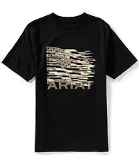 Ariat Big Boys Short Sleeve Freedom Flag T-Shirt