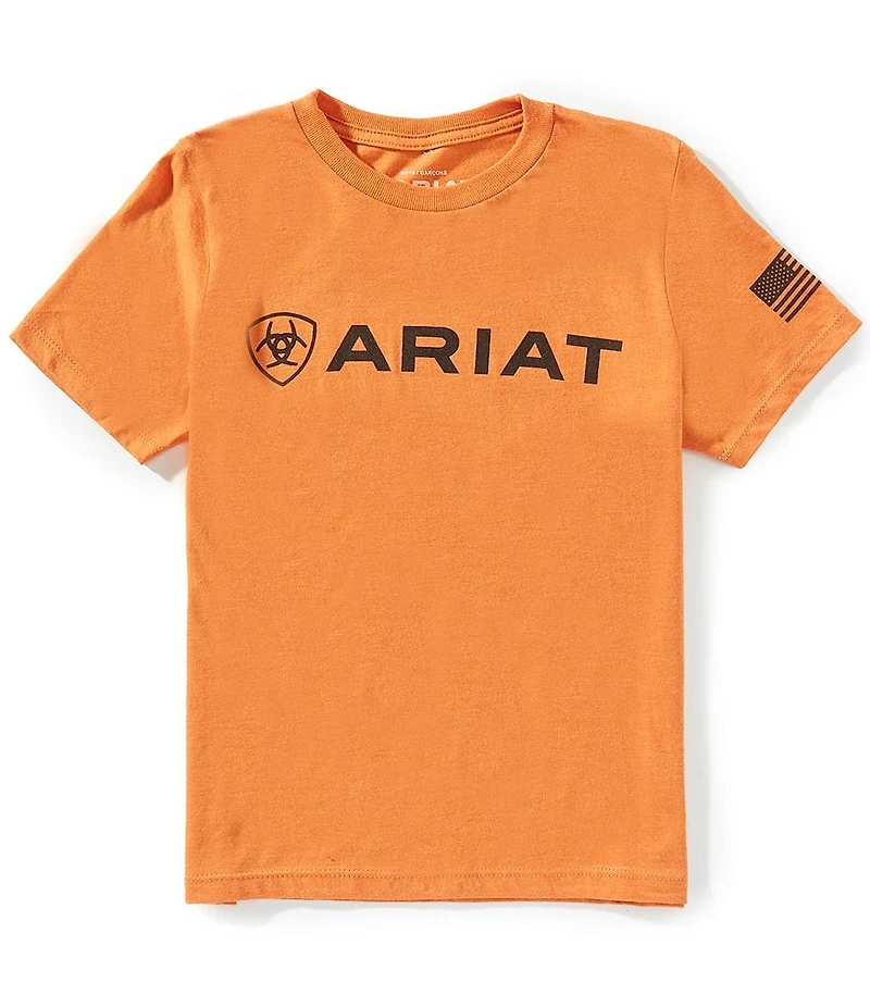 Ariat® Big Boys Short Sleeve Shield Flag T-Shirt