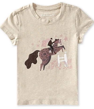 Ariat Big Girl Short Sleeve Floral Leap T-Shirt