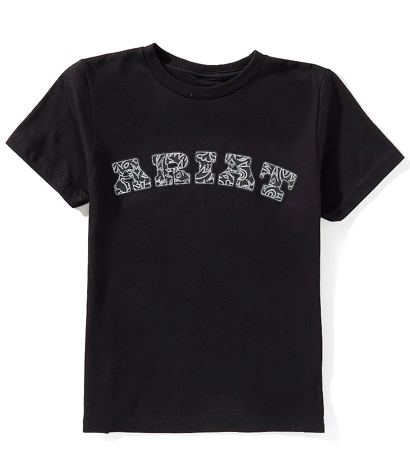 Ariat Big Girls Big Girls Short Sleeve Boot-Stitch Logo T-Shirt