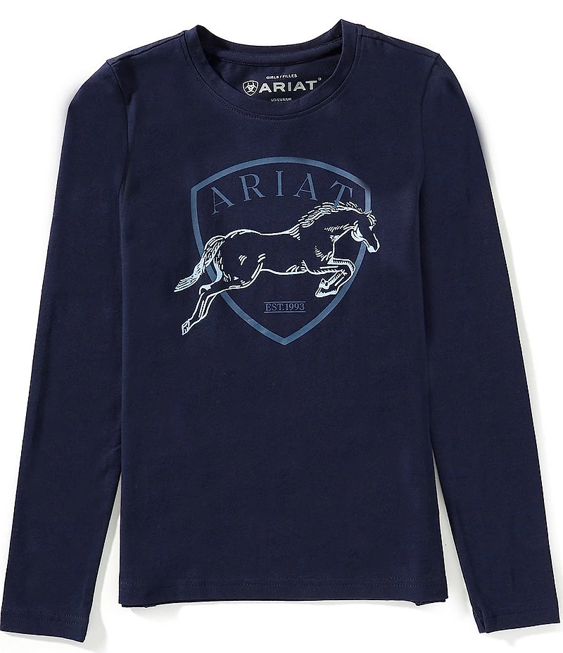 Ariat Big Girls Long-Sleeve Liberty Jump T-Shirt