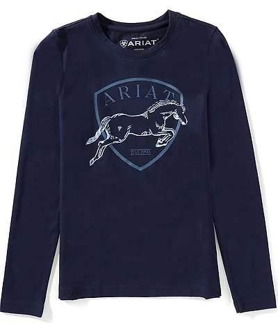 Ariat Big Girls Long-Sleeve Liberty Jump T-Shirt