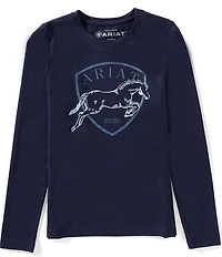 Ariat Big Girls Long-Sleeve Liberty Jump T-Shirt
