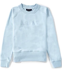 Ariat Big Girls Long-Sleeve Martine Fleece Cropped Sweatshirt