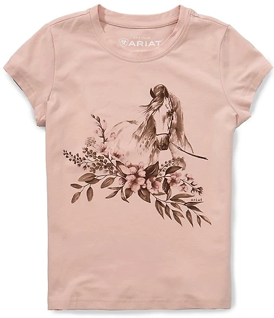 Ariat Big Girls Short Sleeve Ethereal Equine Knit T-Shirt