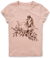 Ariat Big Girls Short Sleeve Ethereal Equine Knit T-Shirt