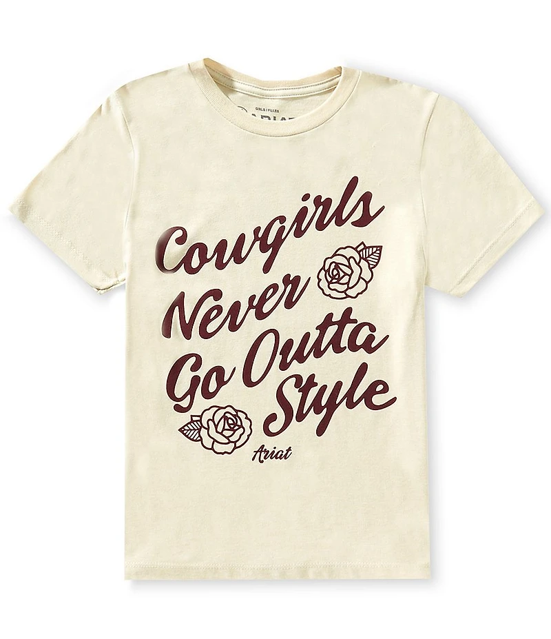 Ariat Big Girls Short Sleeve Never Outta Style T-Shirt
