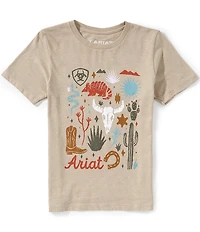 Ariat Big Girls Short Sleeve Western Collage T-Shirt