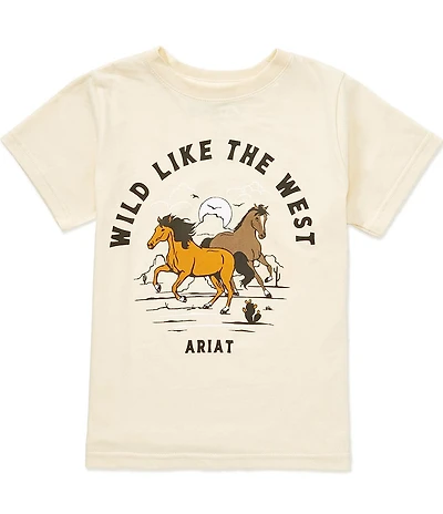 Ariat Big Girls Short-Sleeve Wild Like West T-Shirt