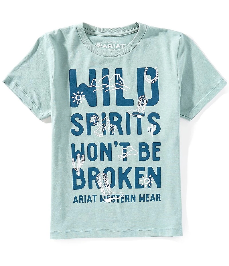 Ariat Big Girls Short Sleeve Wild Spirits T-Shirt