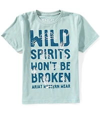 Ariat Big Girls Short Sleeve Wild Spirits T-Shirt