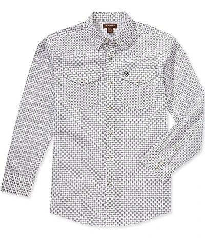 Ariat Fenn Classic Fit Printed Long Sleeve Woven Shirt