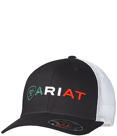 Ariat Mexico Embroidered Logo Mesh Back Hat