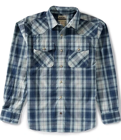 Ariat Retro Heathcliff Long Sleeve Plaid Woven Shirt