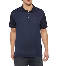 Ariat Short Sleeve Rib Knit TEK Polo Shirt