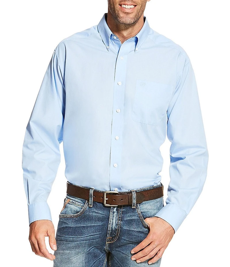 Ariat Wrinkle Free Solid Long Sleeve Shirt
