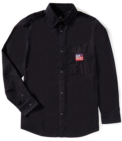 Armani Exchange 1991 Stretch Flannel Long Sleeve Woven Shirt
