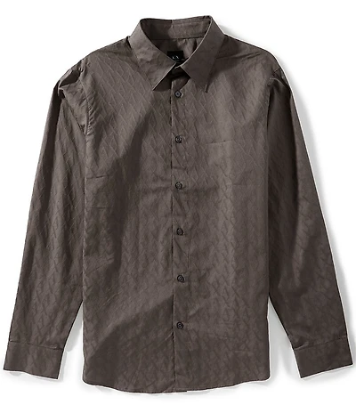 Armani Exchange AX All Over Logo Woven Shirt