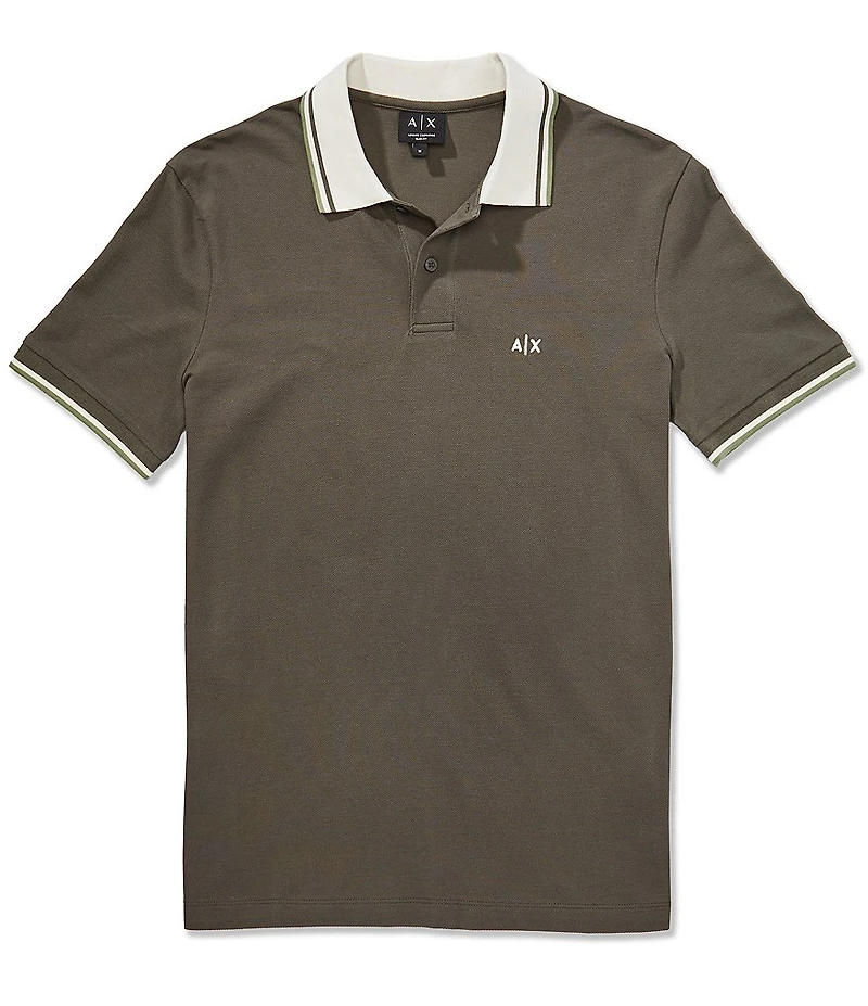 Armani Exchange AX Pique Short Sleeve Polo Shirt