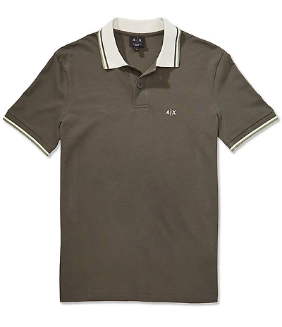 Armani Exchange AX Pique Short Sleeve Polo Shirt