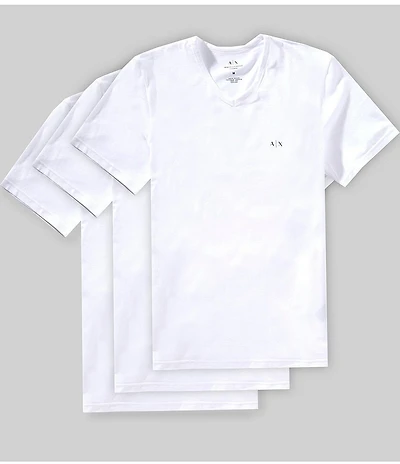 Armani Exchange AX Logo Crew Neck Undershirts 3-Pack