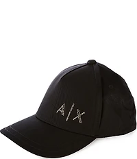 Armani Exchange Black and Gold Baseball Hat