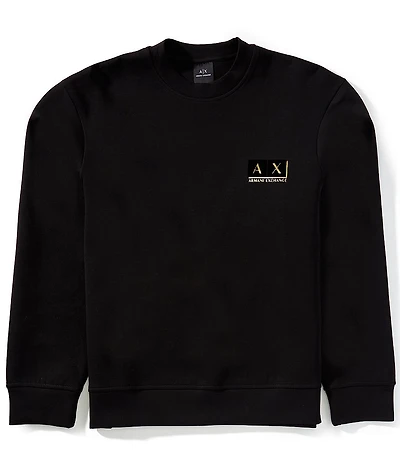 Armani Exchange Black and Gold Logo Sweatshirt