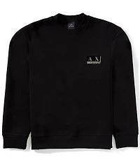 Armani Exchange Black and Gold Logo Sweatshirt