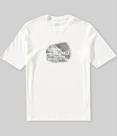 Armani Exchange Blurry Logo Short Sleeve T-Shirt