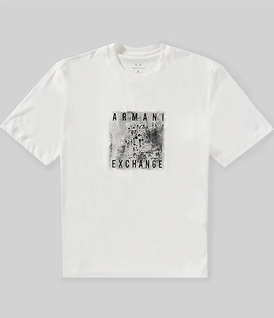 Armani Exchange Box Splatter Graphic Print Short Sleeve T-Shirt
