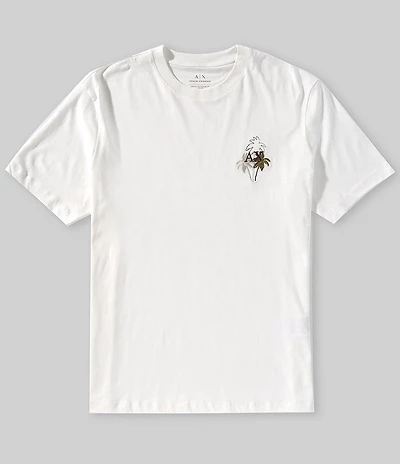 Armani Exchange Chest Palm Logo Short Sleeve T-Shirt