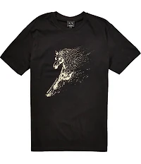 Armani Exchange Chinese New Year Mercerized Graphic Short Sleeve T-Shirt