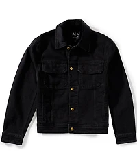 Armani Exchange Denim Point Collar Jacket