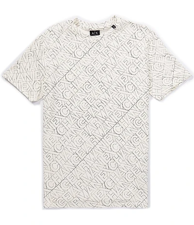 Armani Exchange Diagonal Logo Short Sleeve T-Shirt