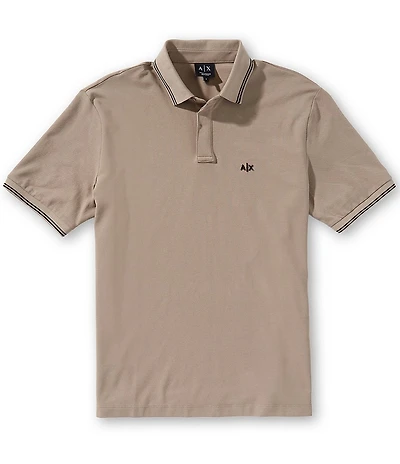 Armani Exchange Double Tipped Short Sleeve Polo Shirt