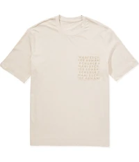 Armani Exchange Flocked Logo Pocket Short Sleeve T-Shirt