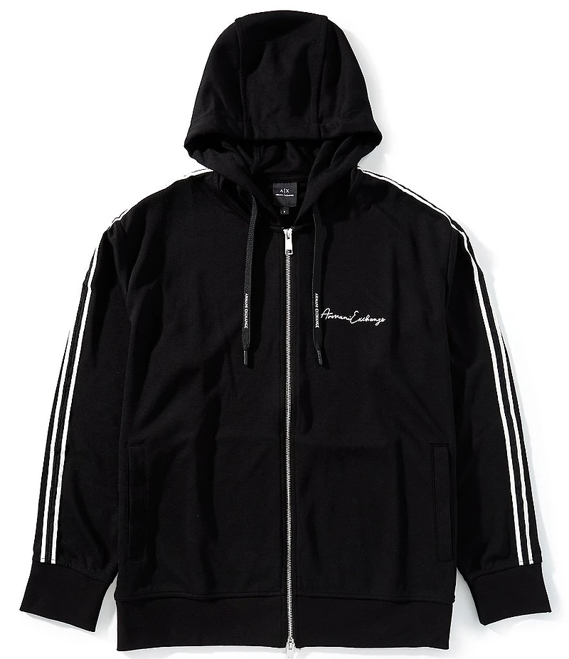 Armani Exchange Full-Zip Logo Hoodie